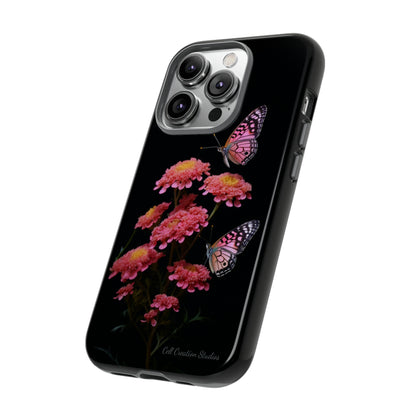 "Achillea Desert Eve Deep Rose & Butterfly" Phone Case -Tough Cases