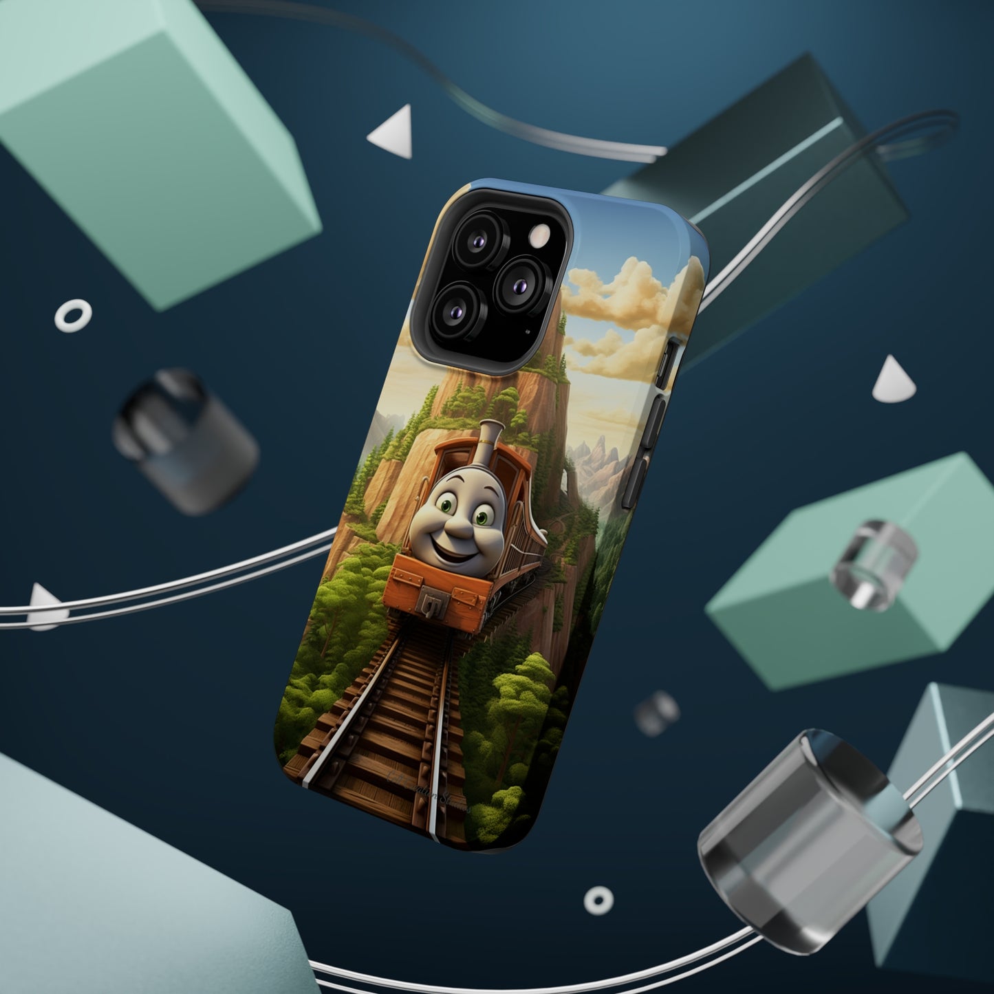 The "Mountain Journey Train" Character Phone Case -MagSafe Tough Cases