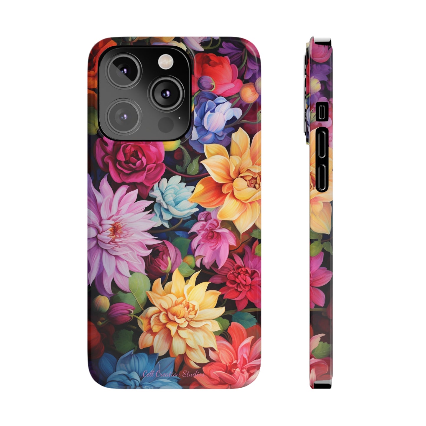 Introducing the "Blossom Beauty" Cell Phone Case – Elevate Your Style with Floral Charm -Slim Phone Cases