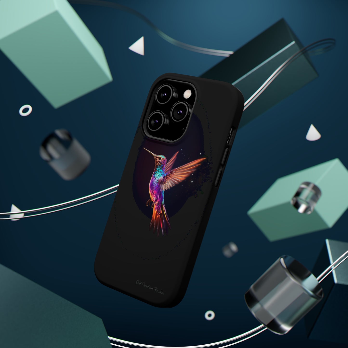 Introducing the "Enchanted Hummingbird" Cell Phone Case – Elegance Meets Nature -MagSafe Tough Cases