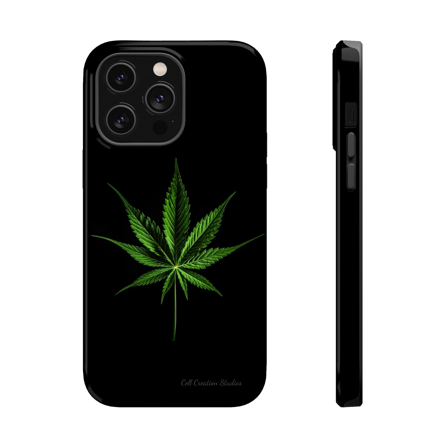 "Cannabis Chic" Marijuana Leaf Phone Case -MagSafe Tough Cases