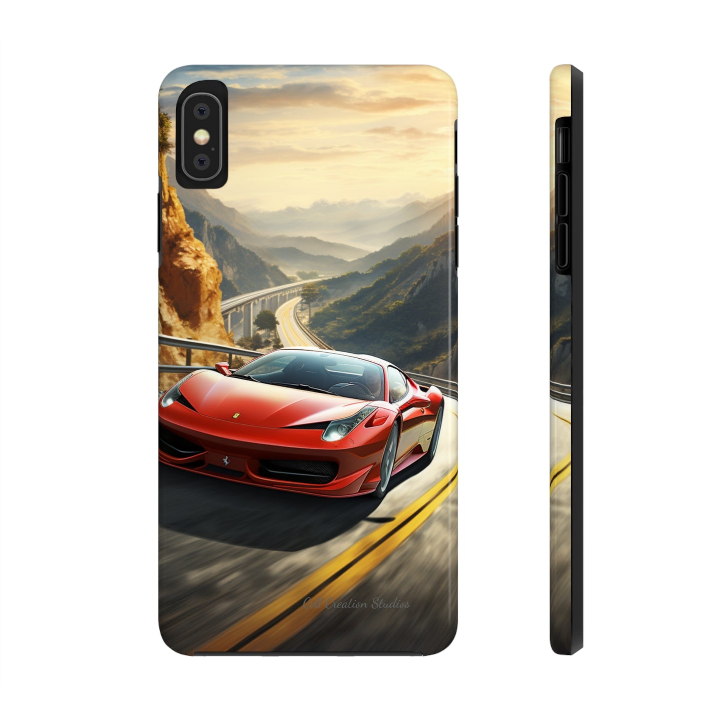 "Mountain Majesty Ferrari Edition" -Tough iPhone Cases