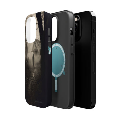 Introducing the "Ethereal Encounter" Cell Phone Case – Unveil the Mystery of the Ghostly Presence -MagSafe Tough Cases