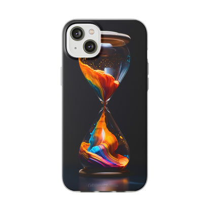 Introducing the "Vibrant Sands of Time" Cell Phone Case – Embrace the Beauty of Colorful Hourglass Design -Flexi Cases