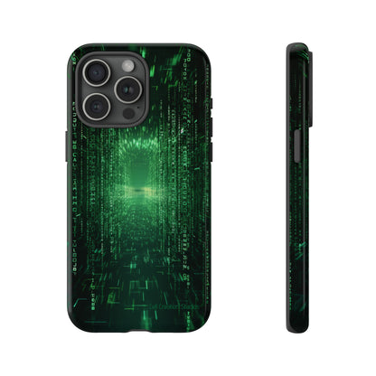 Introducing our "Digital Code Stream" Cell Phone Case – where style meets technology for your device's protection -Tough Cases