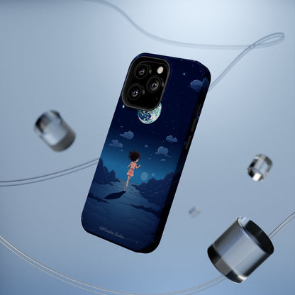 Introducing the "Moonlit Runner" Cell Phone Case – Embrace Adventure with a Captivating Lunar Design -MagSafe Tough Cases