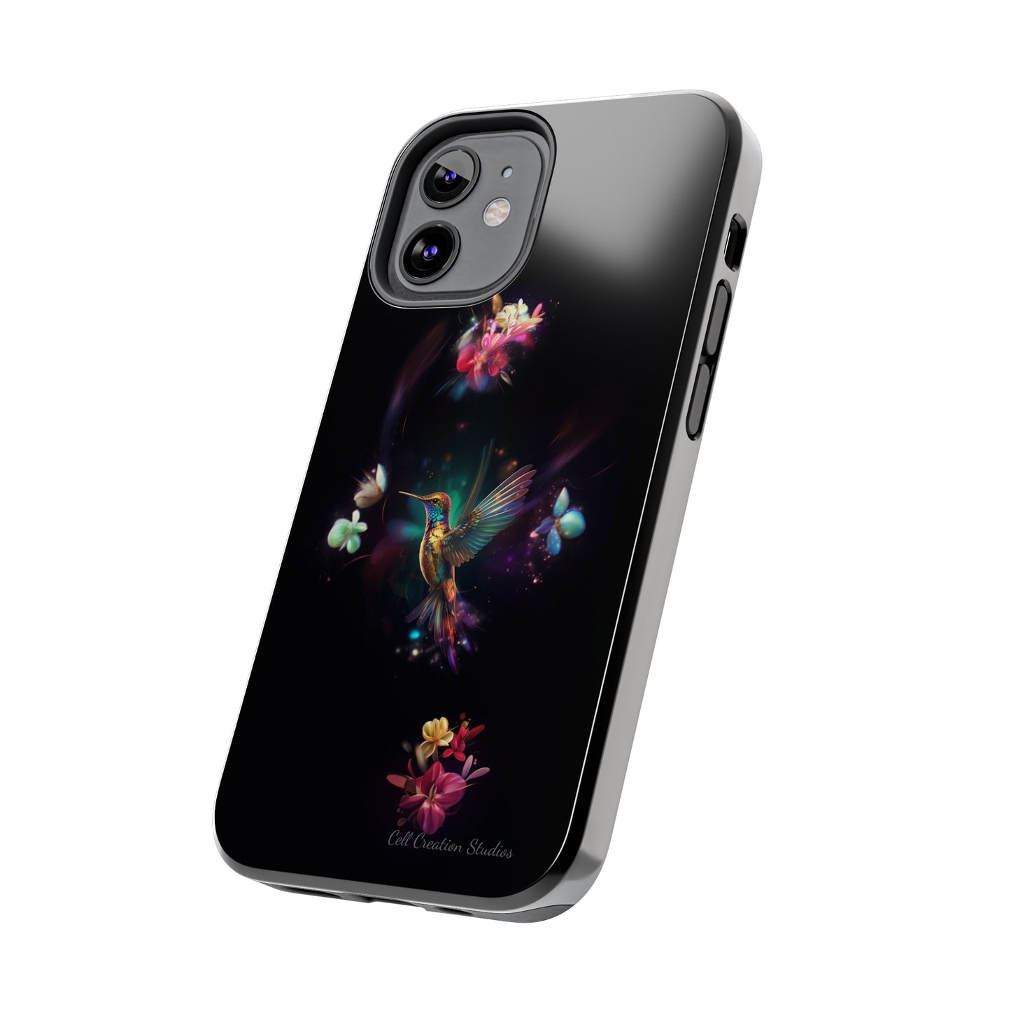 Introducing the "Floral Harmony Hummingbird" Cell Phone Case – Where Elegance Meets Nature -Tough Phone Cases