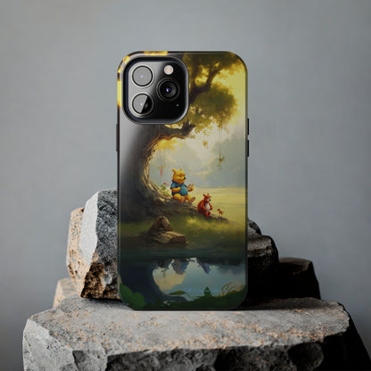 Introducing the "Winnie-The-Pooh Storytime" Cell Phone Case – A Nostalgic Journey with Friends -Tough Phone Cases