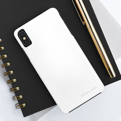 "Pure Elegance White" -Tough iPhone Cases