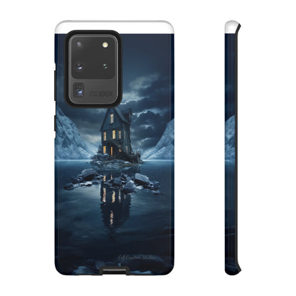 "Mountain Retreat" Winter Lake Cell Phone Cover – Capture the Tranquil Beauty!