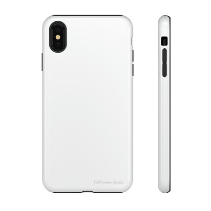 "Pure Elegance White" -Tough iPhone Cases