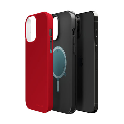 "Bold Crimson Shield" -MagSafe Tough iPhone Cases