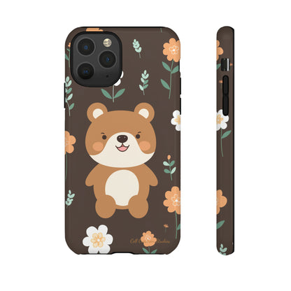 "Floral Bear Elegance" -Tough Phone Cases