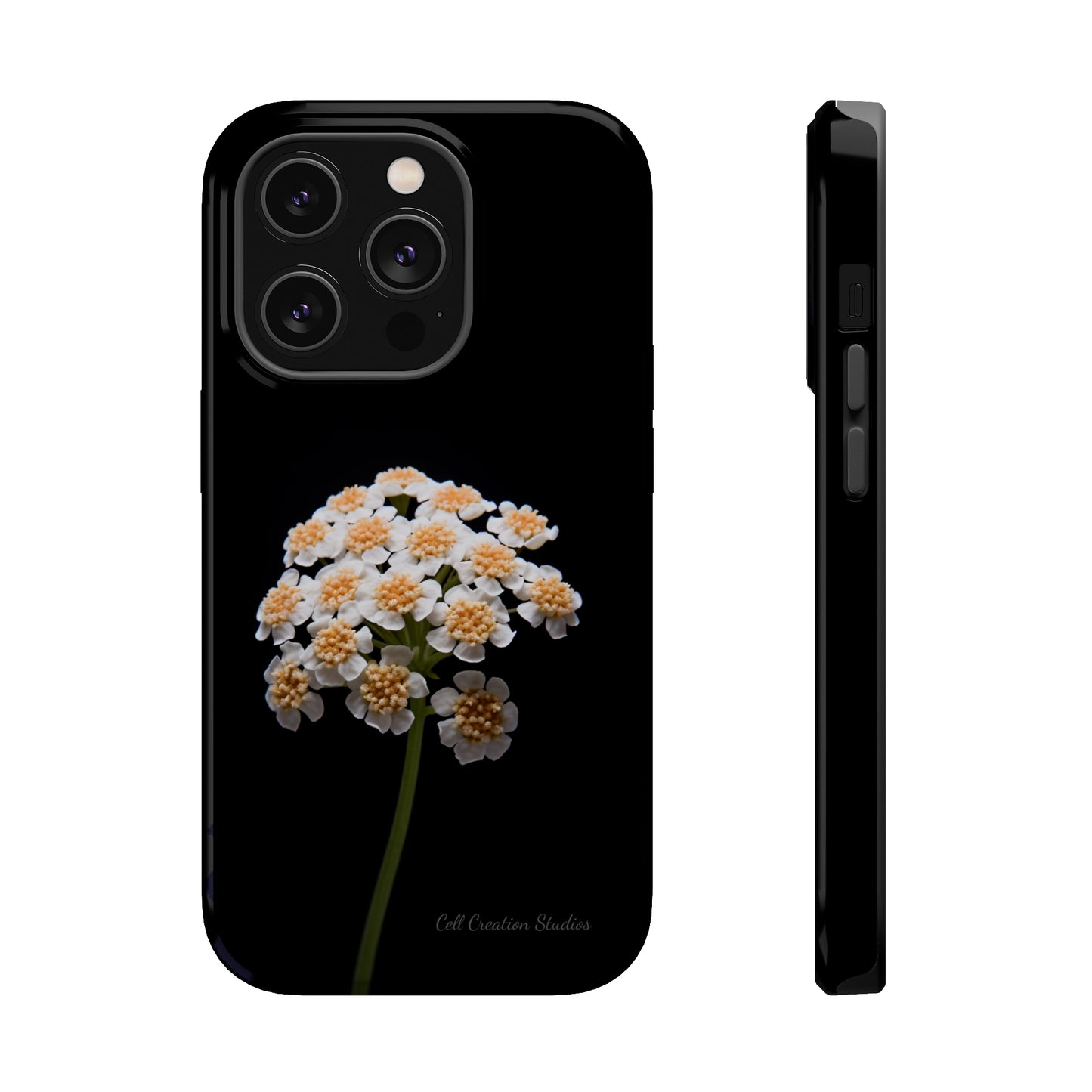 "Elegant Yarrow Bloom" Phone Case -MagSafe Tough Cases