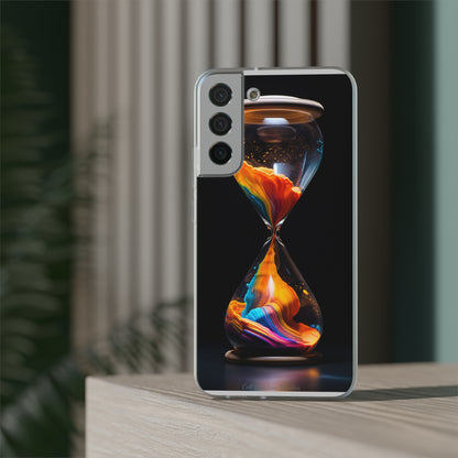 Introducing the "Vibrant Sands of Time" Cell Phone Case – Embrace the Beauty of Colorful Hourglass Design -Flexi Cases