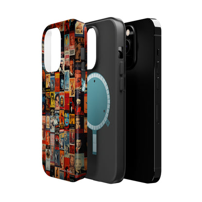 Introducing the "Vintage Movie Poster Collage" Cell Phone Case – Timeless Hollywood Charm -MagSafe Tough Cases