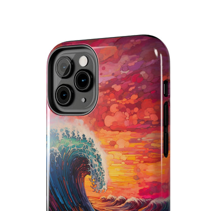 "Colorful Ocean Wave" Cell Phone Case -Tough Phone Cases