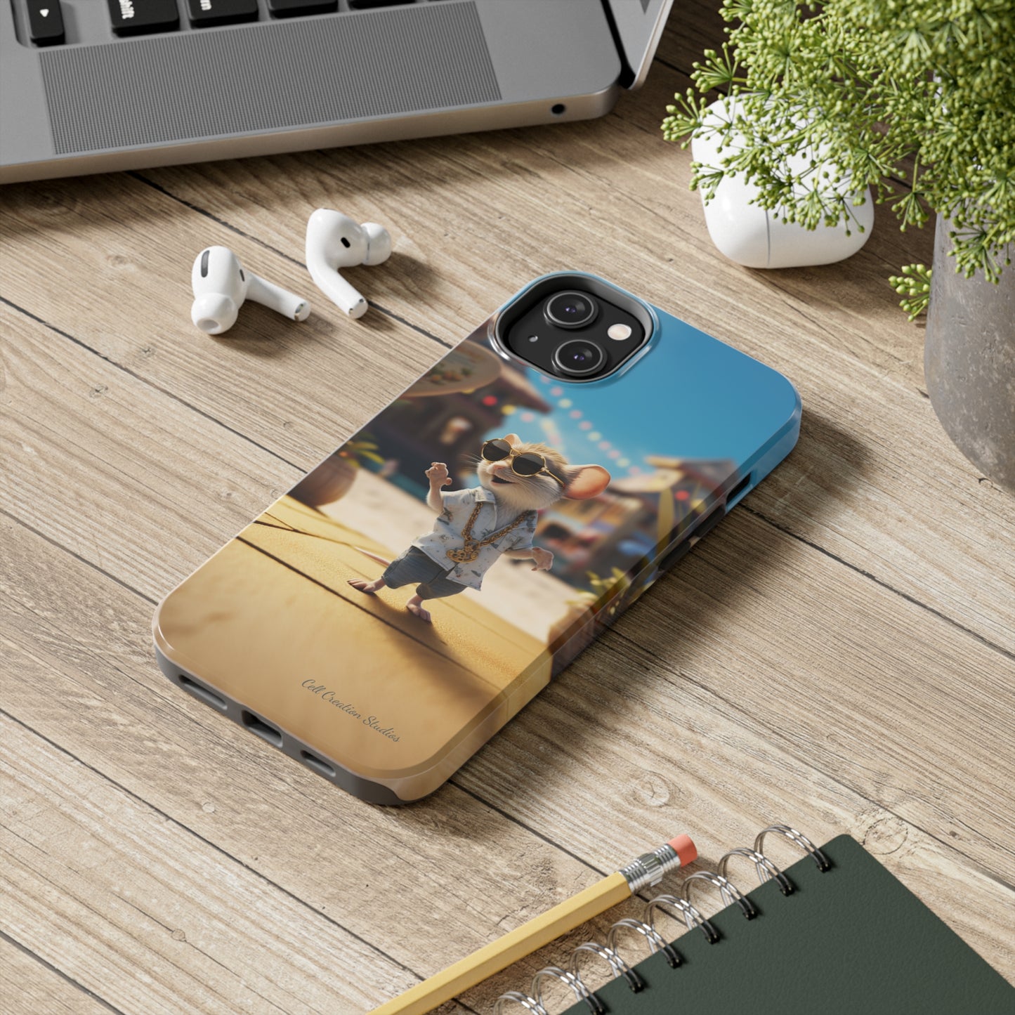 Introducing the "Groovy Mouse Rockstar" Cell Phone Case – Rock to the Beat of Coolness -Tough Phone Cases