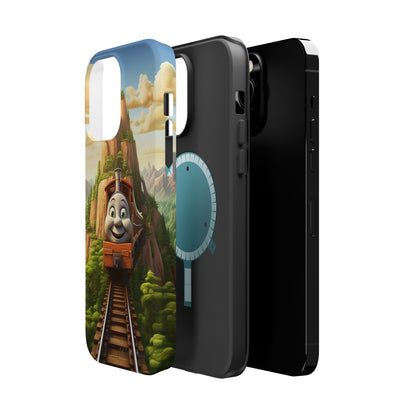 The "Mountain Journey Train" Character Phone Case -MagSafe Tough Cases