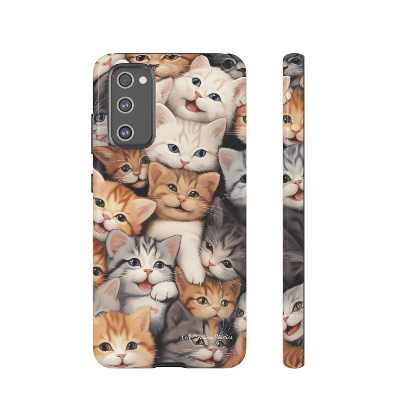 "Kitten Cuddle Haven" Phone Case -Tough Cases