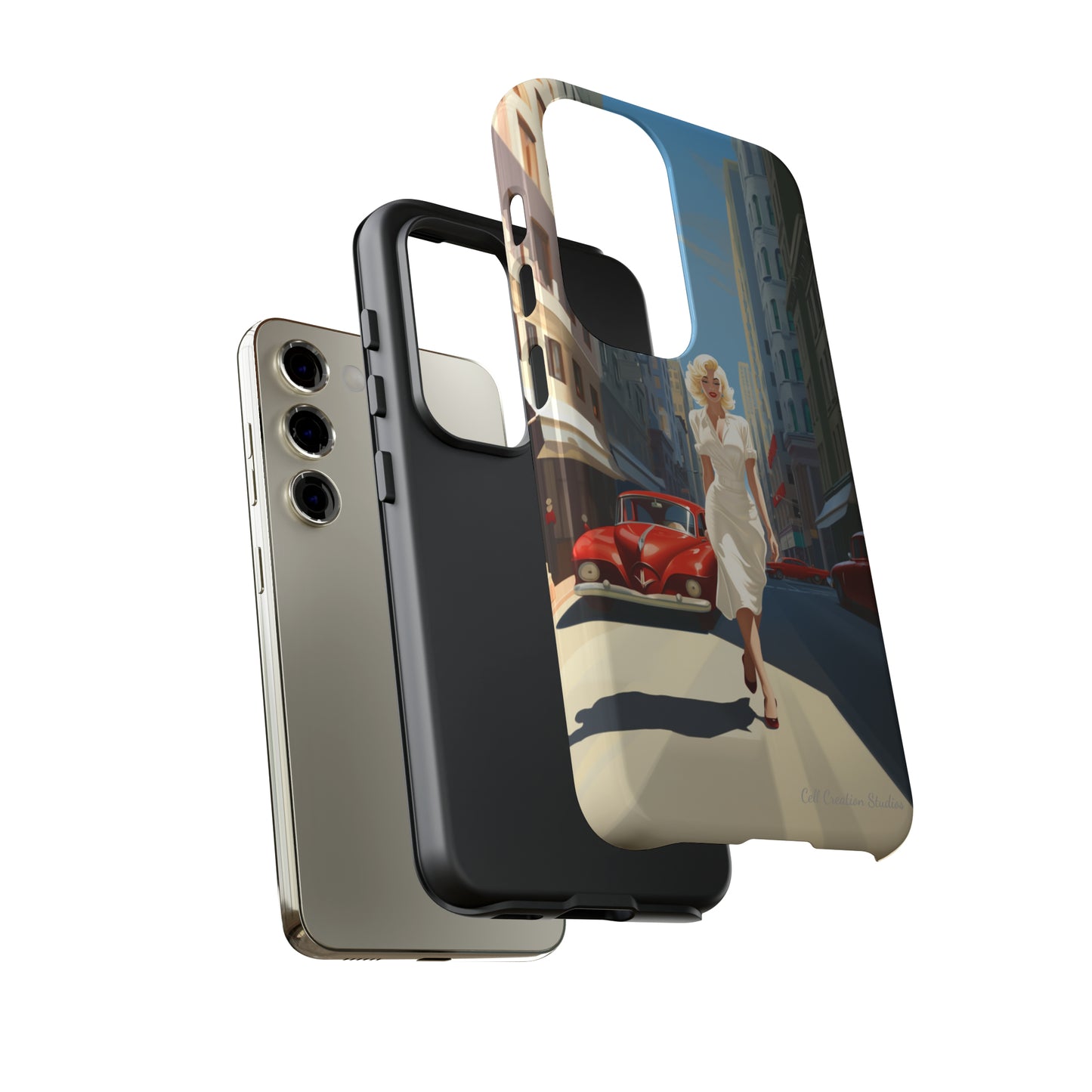 "City Stroll Glamour" Marilyn Monroe Phone Case -Tough Cases