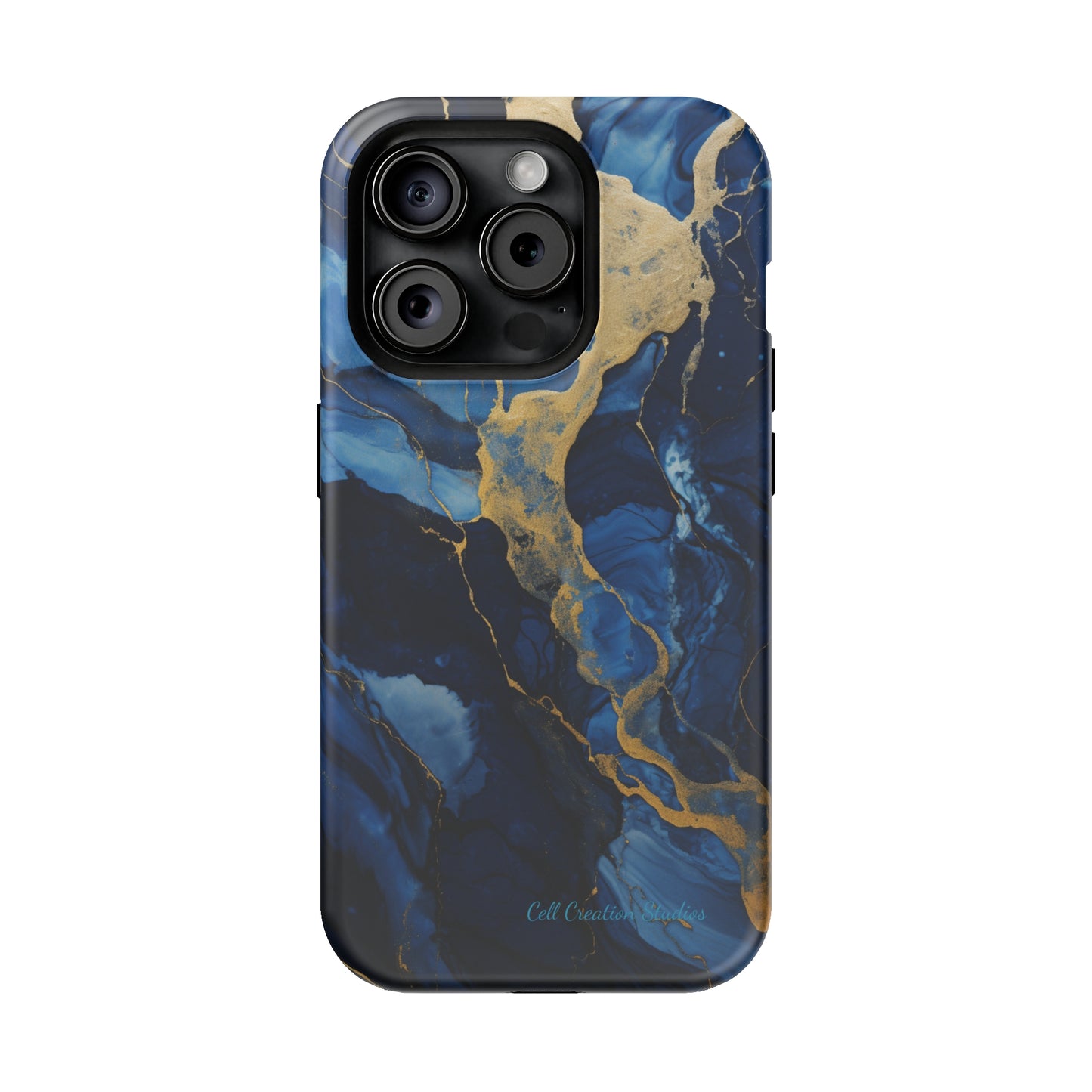 "Azure Elegance Marble" -MagSafe Tough iPhone Cases