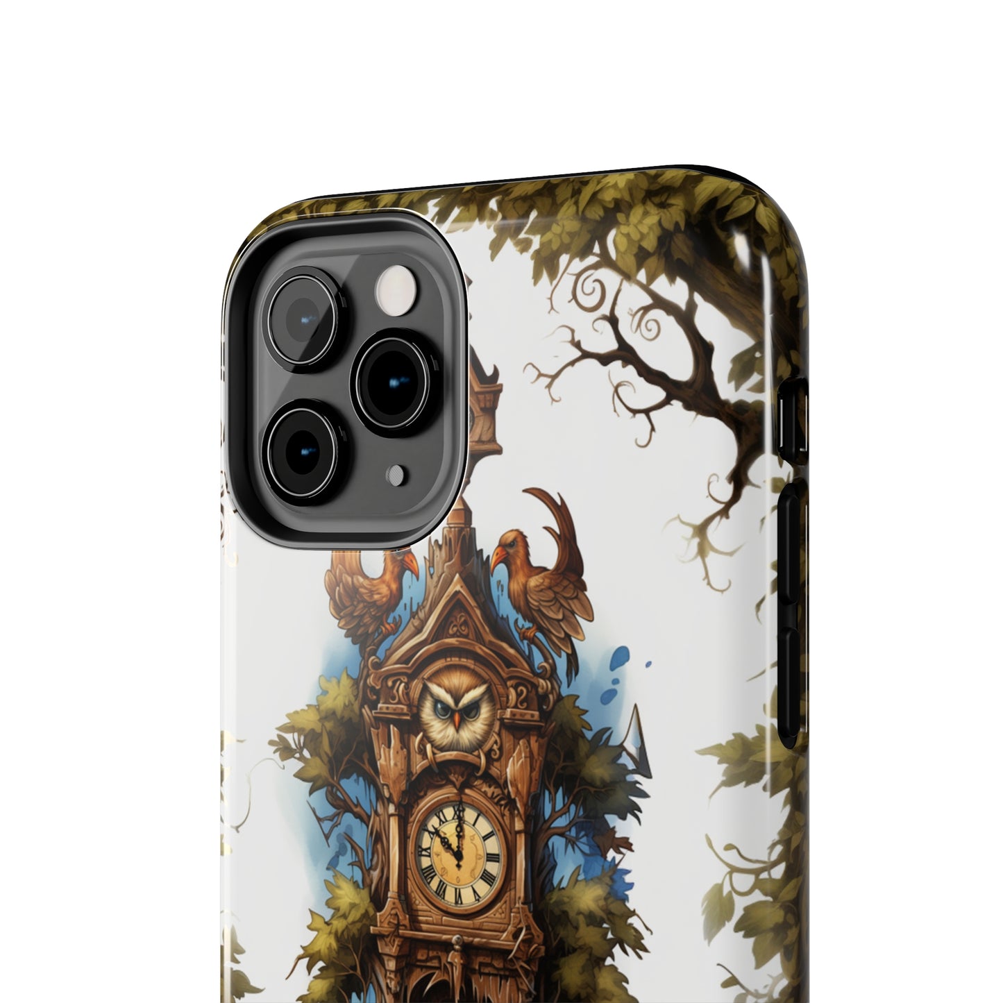 Introducing the "Timeless Charm Cuckoo Clock" Cell Phone Case – Embrace Vintage Elegance -Tough Phone Cases