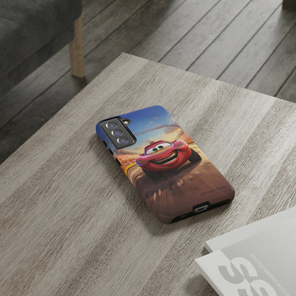 The "Smiling Red Racer" Phone Case -Tough Cases