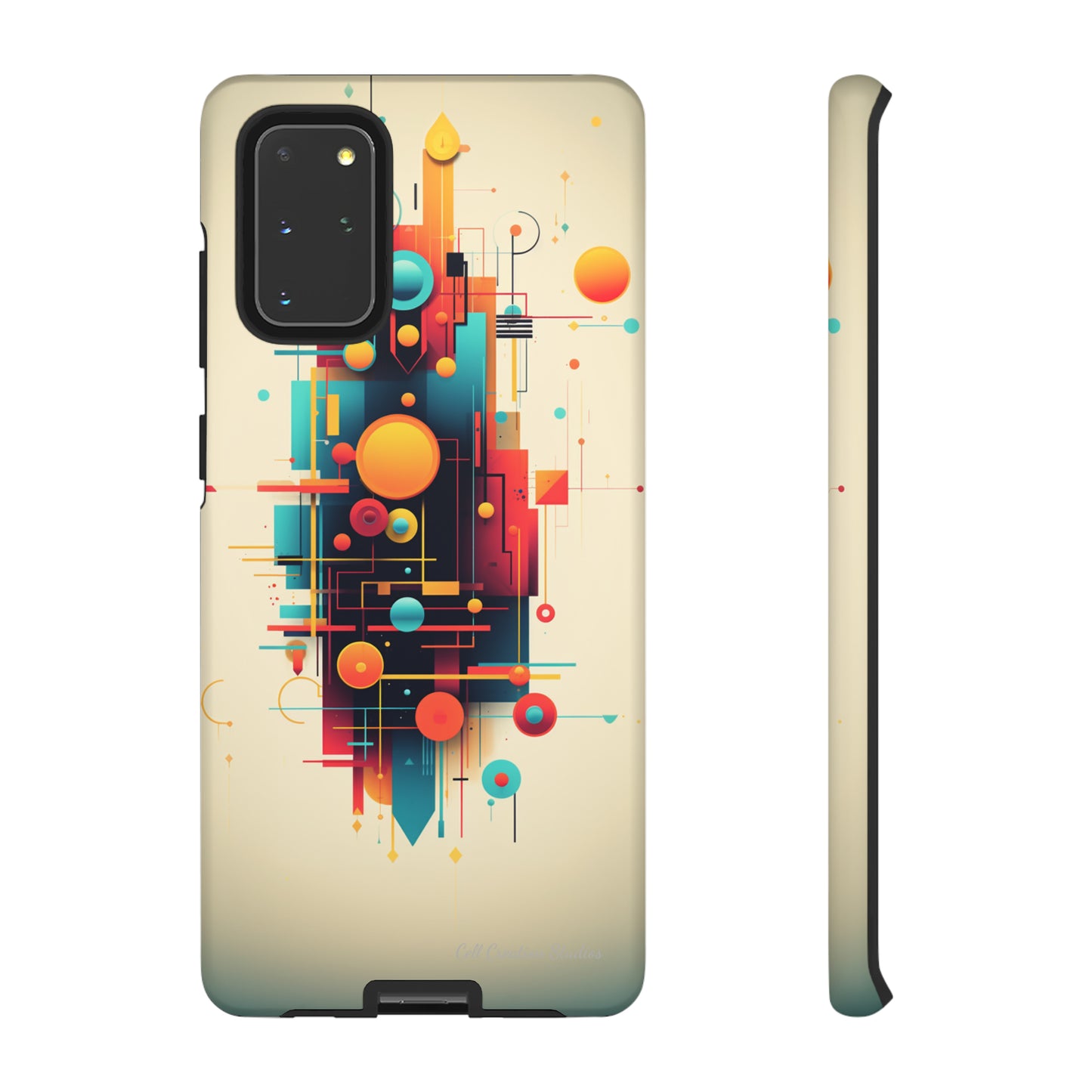 The "Colorful Geometric Pattern" Cell Phone Case- Elevate Your Phone's Look -Tough Cases