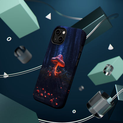 Introducing the "Enchanted Magic Mushroom" Cell Phone Case – Unveil the Mystical Realm -MagSafe Tough Cases