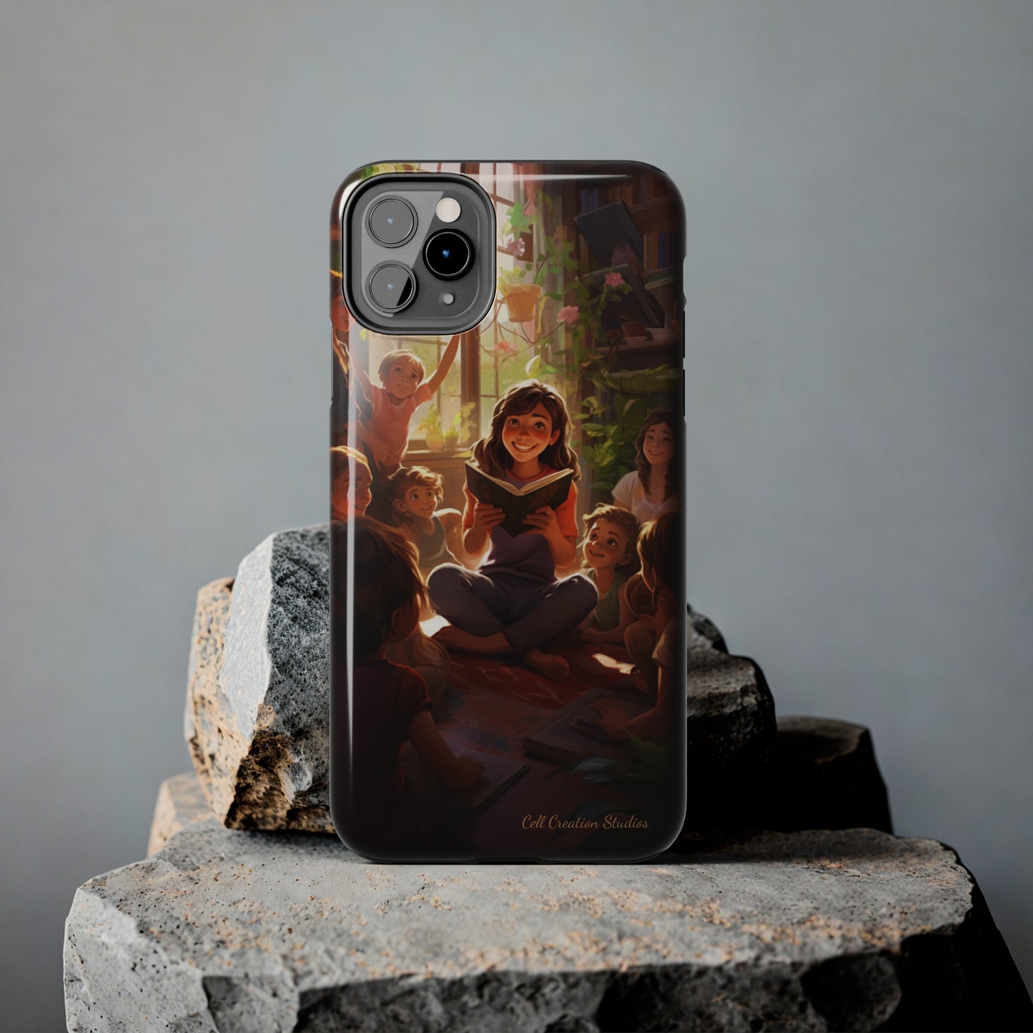 Introducing the "Inspiring Teacher's Tale" Cell Phone Case – Capture the Joy of Storytime -Tough Phone Cases