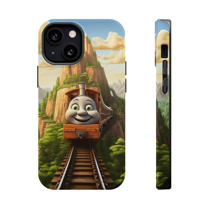 The "Mountain Journey Train" Character Phone Case -MagSafe Tough Cases