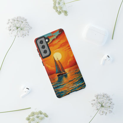 "Sailboat Sunset" - Tough Samsung Cases