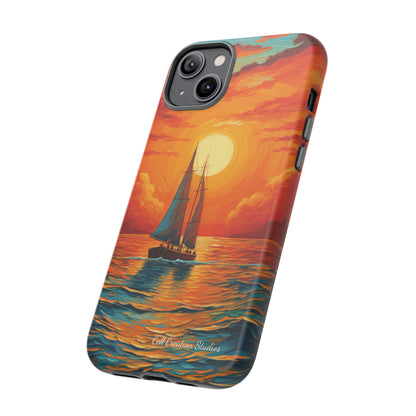 "Sailboat Sunset" - Tough iPhone Cases