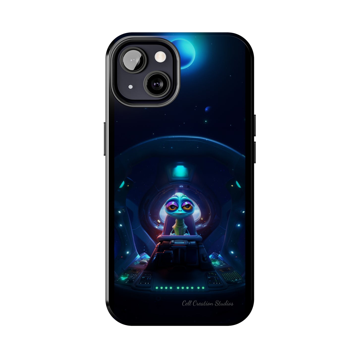 The "Cosmic Cruising Bored Alien" Phone Case-Tough Phone Cases