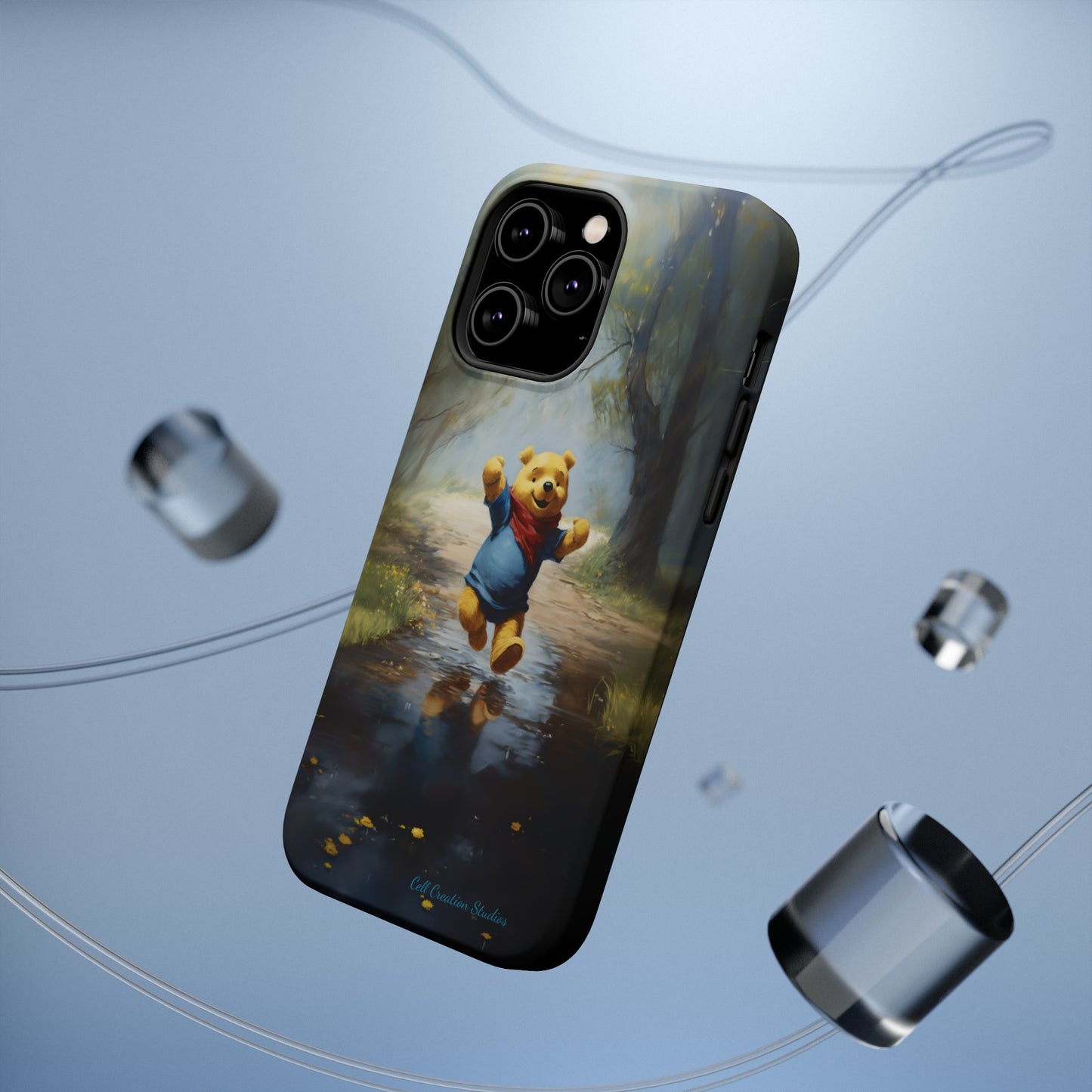 Introducing the "Winnie-The-Pooh Puddle Splash" Cell Phone Case – A Splash of Nostalgic Fun -MagSafe Tough Cases