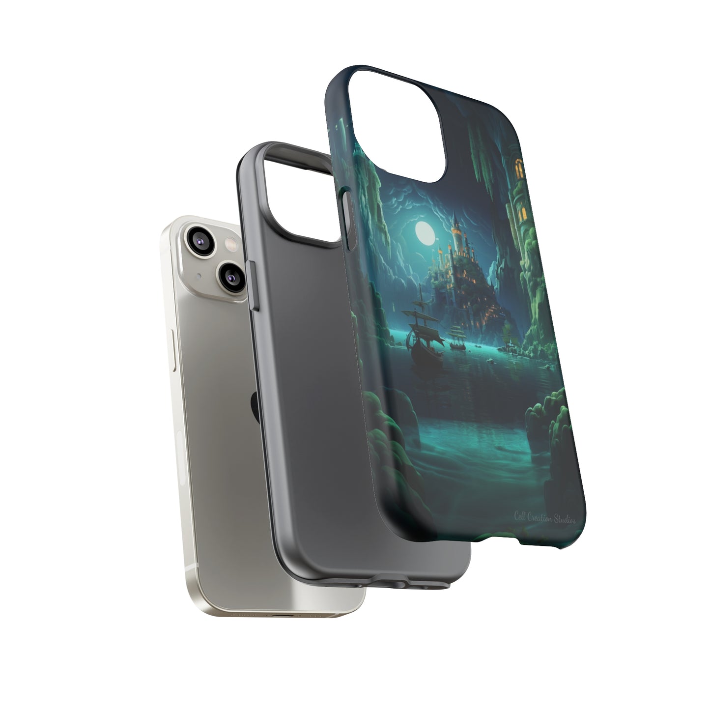 Introducing the "Moonlit Ancient City" Cell Phone Case – Explore Mysteries in the Glow of Moonlight -Tough Cases