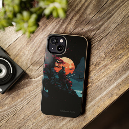 Introducing the "Moonlit Samurai Serenity" Cell Phone Case – Embrace Elegance and Strength -Tough Phone Cases