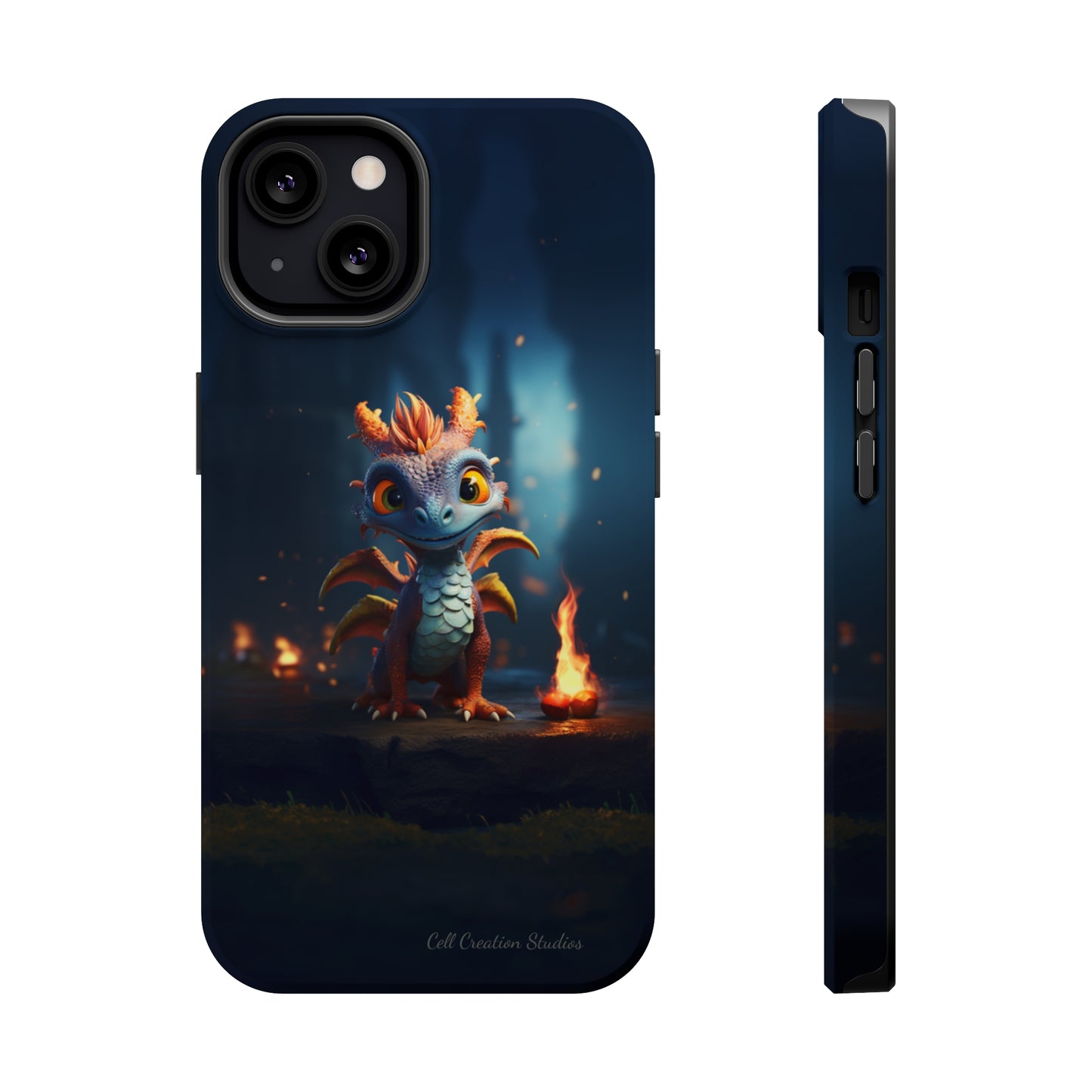 Introducing the "Azure Dragon" Cell Phone Case – Unleash Mythical Marvels -MagSafe Tough Cases