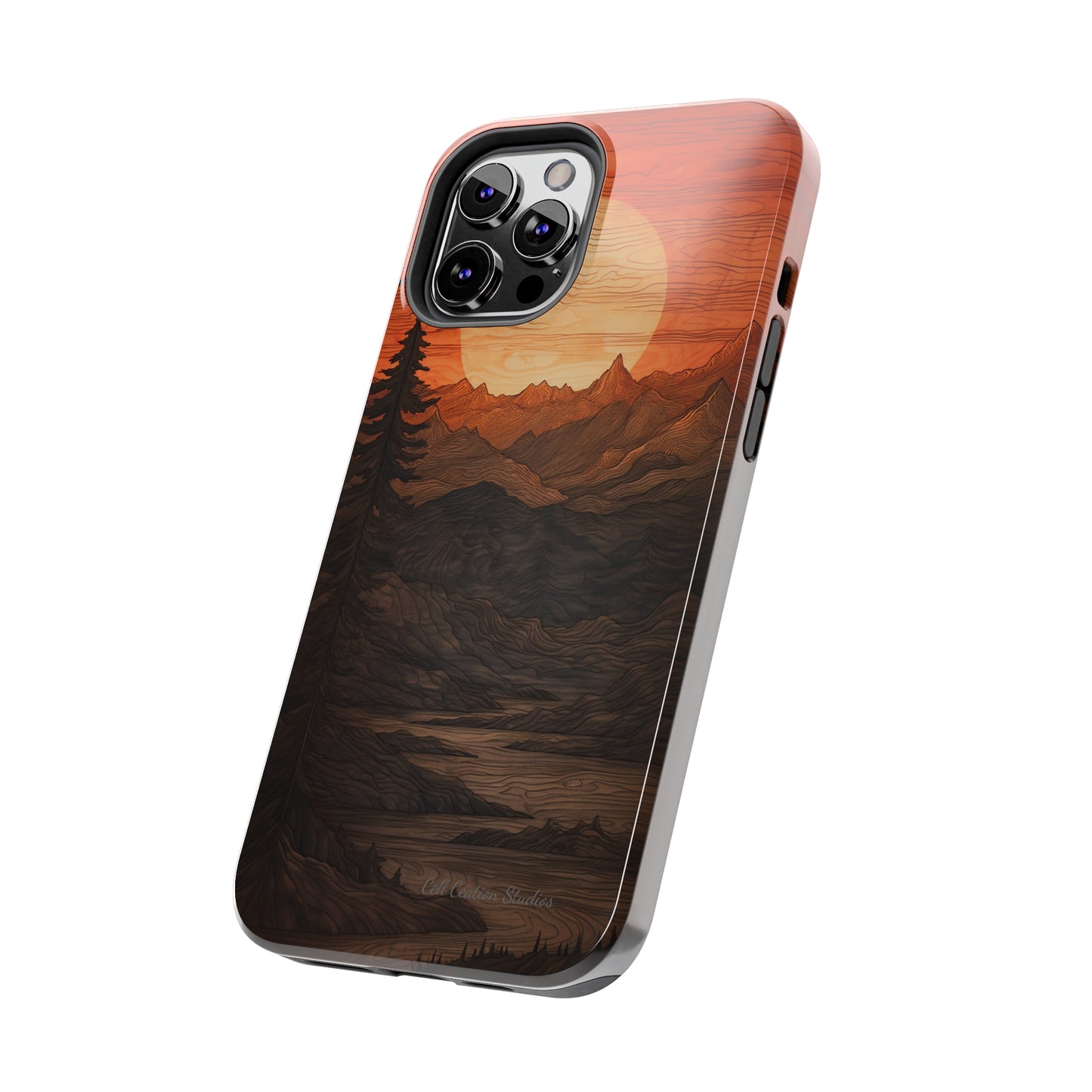 The "Sunset Mountains" Phone Case -Tough Phone Cases