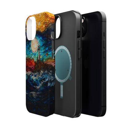 "Coastal Canvas Guardian" -MagSafe Tough iPhone Cases