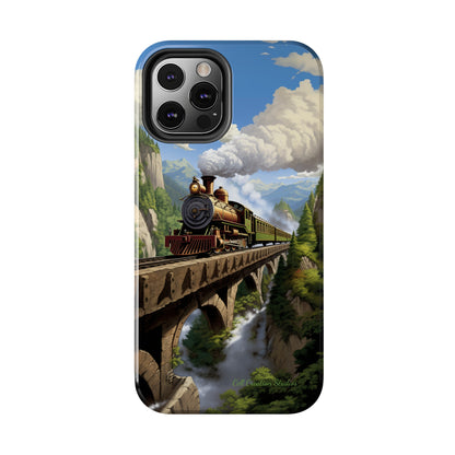 The "Scenic Mountain Train" Phone Case -Tough Phone Cases