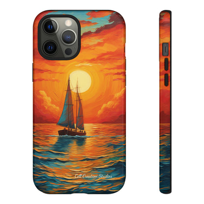 "Sailboat Sunset" - Tough iPhone Cases