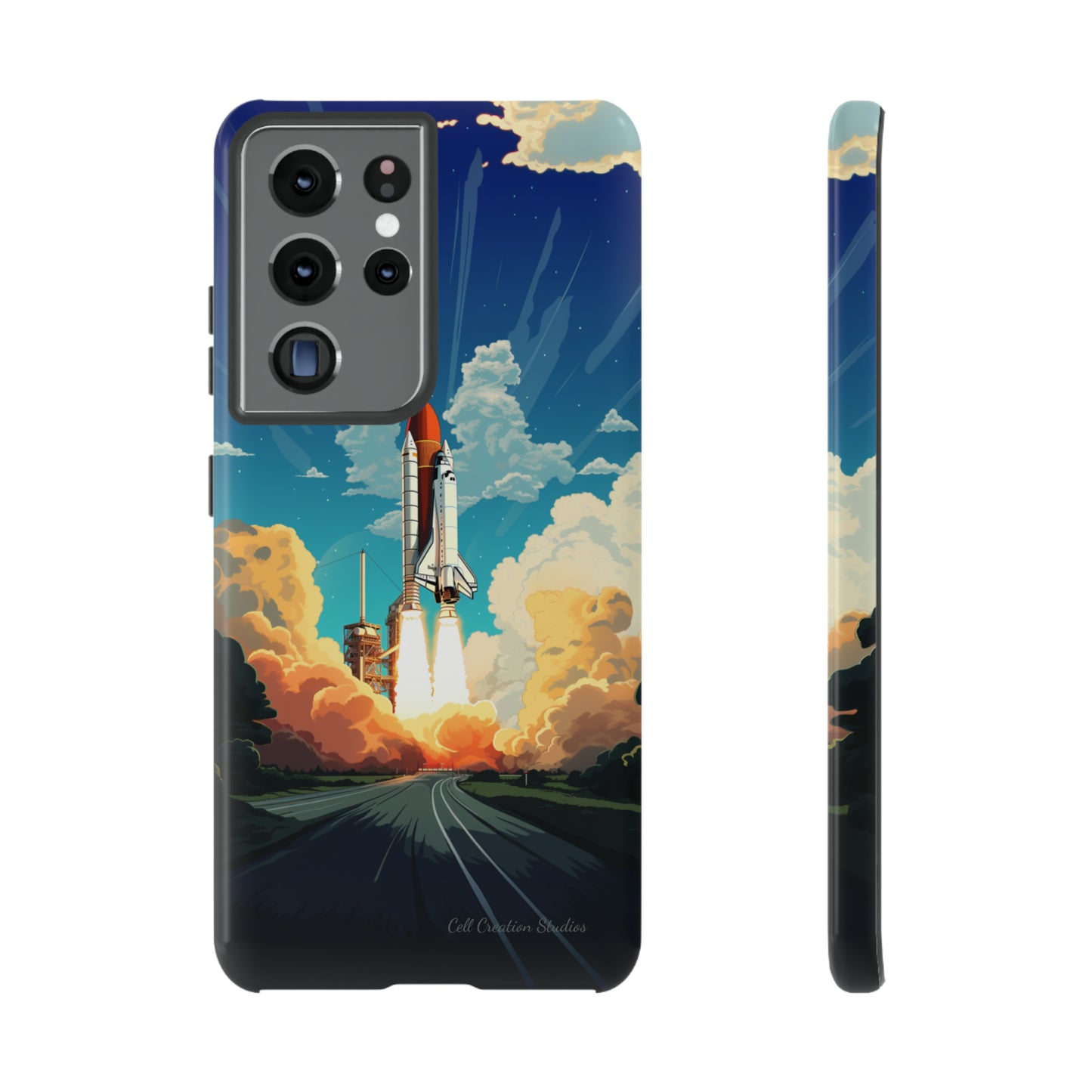 Introducing the "NASA Space Shuttle Launch" Cell Phone Case - Elevate Your Style to New Heights -Tough Cases