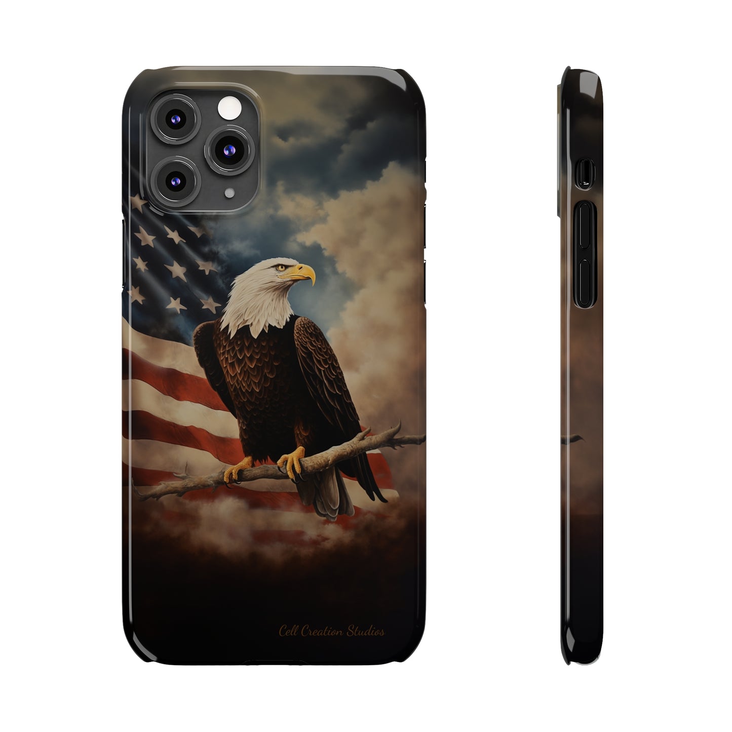 Introducing the "Eagle's Majesty" Cell Phone Case – Soar with American Pride -Slim Phone Cases