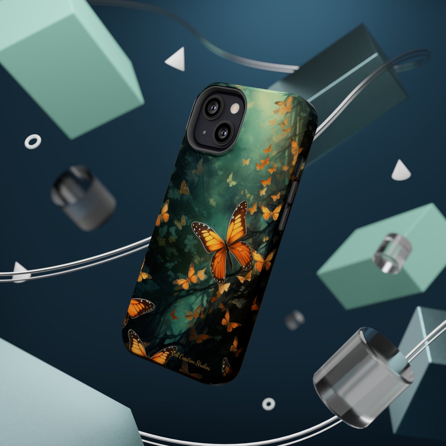 Introducing the "Butterfly Symphony" Cell Phone Case – Embrace the Dance of Nature! -MagSafe Tough Cases