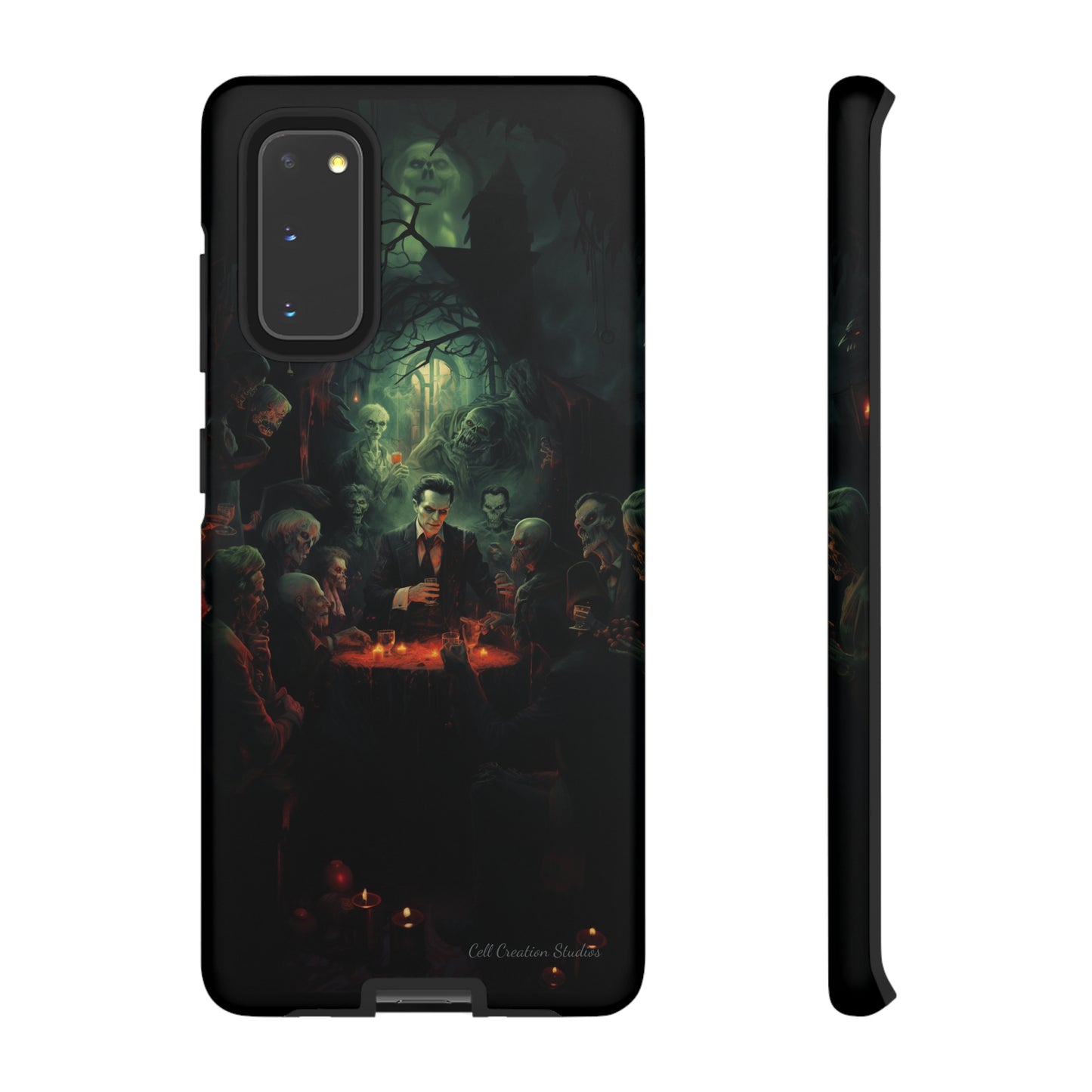 Introducing the "Ghoulish Gala" Cell Phone Case – Dracula's Halloween Soiree -Tough Cases