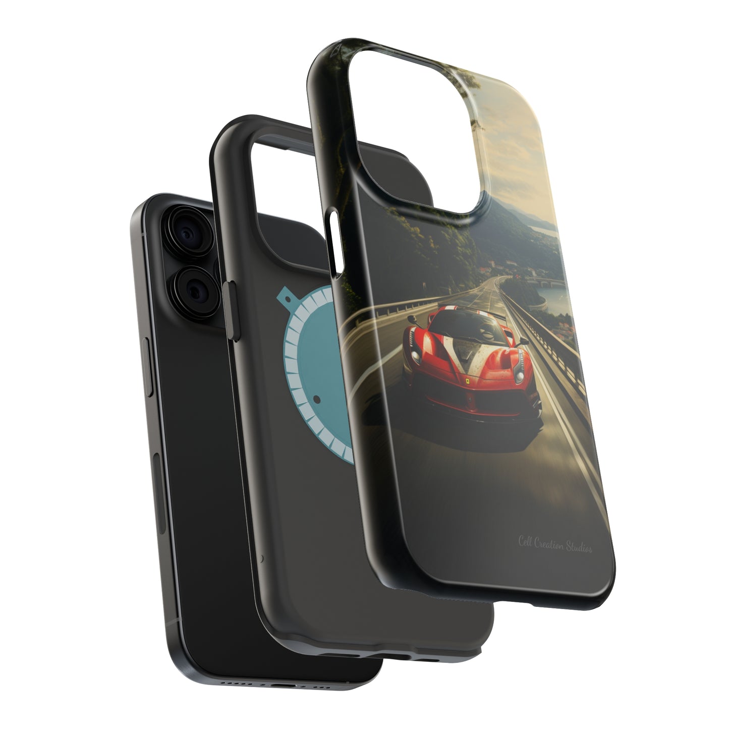 "Tropical Thrill Ferrari Edition" -MagSafe Tough iPhone Cases