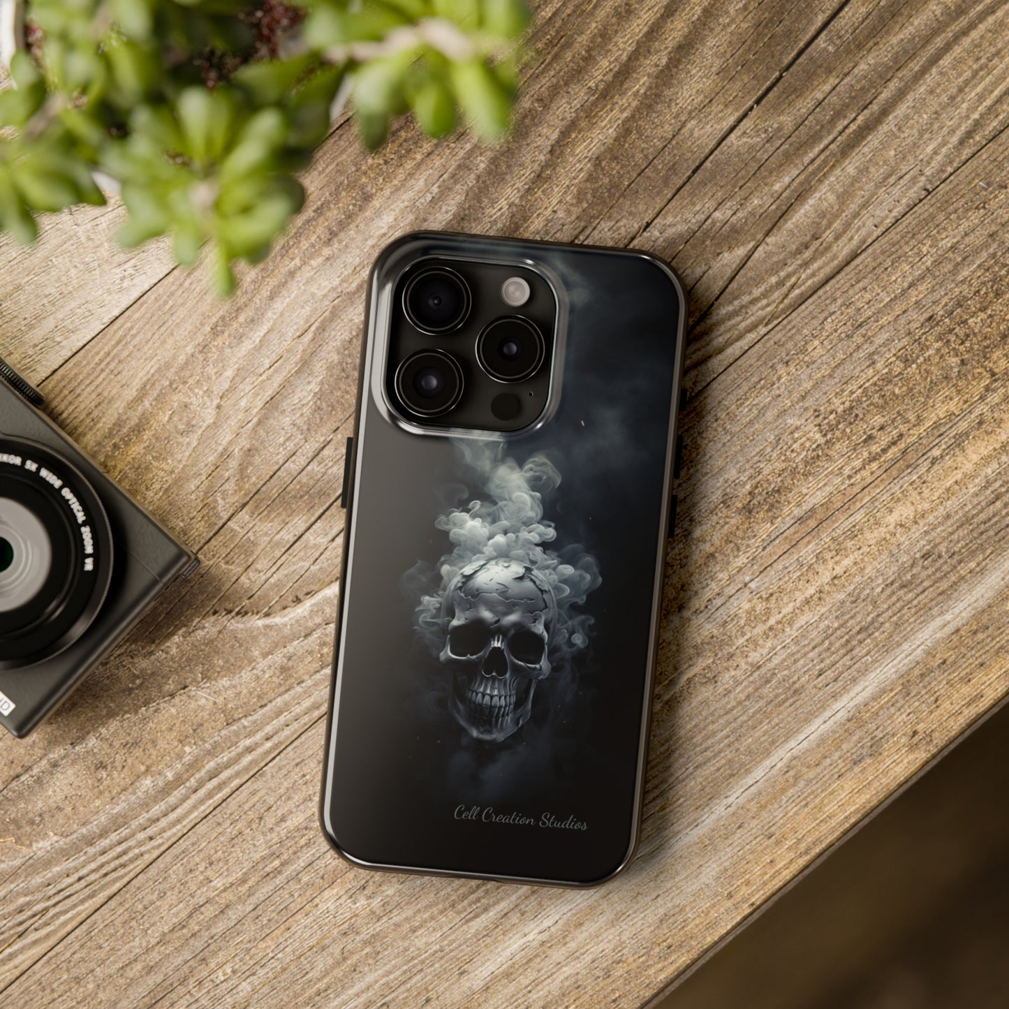 "Ethereal Skull Noir" -Tough iPhone Cases