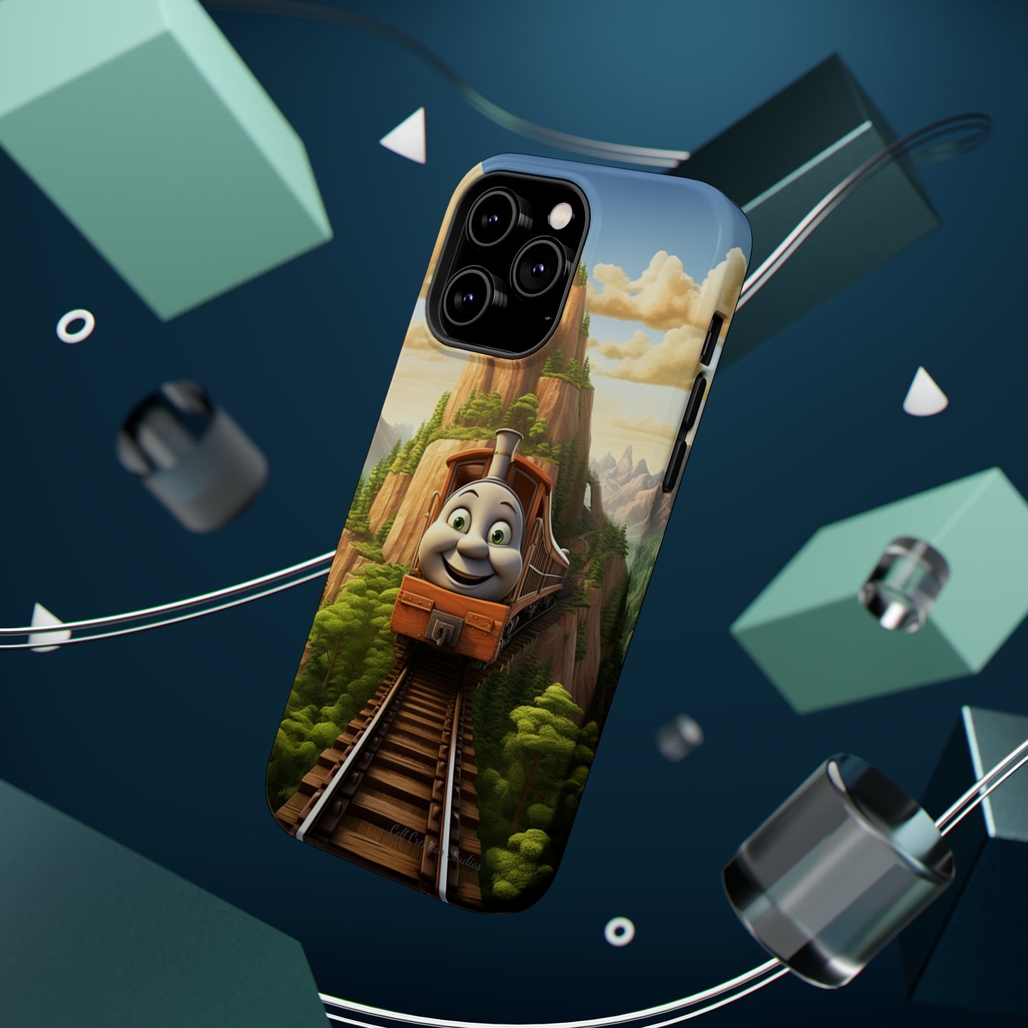 The "Mountain Journey Train" Character Phone Case -MagSafe Tough Cases